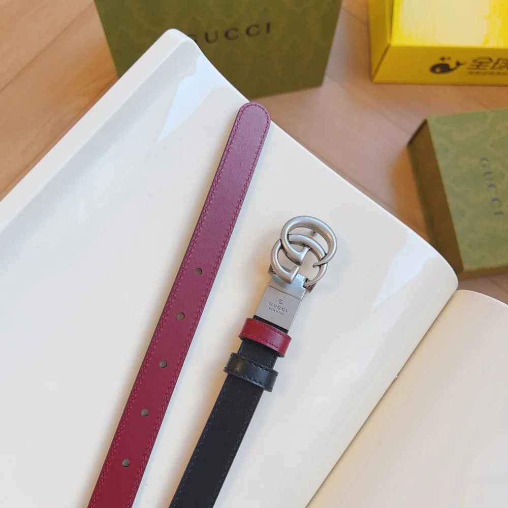 Gucci Black and Red Womens Belt - Picture 9 of 9